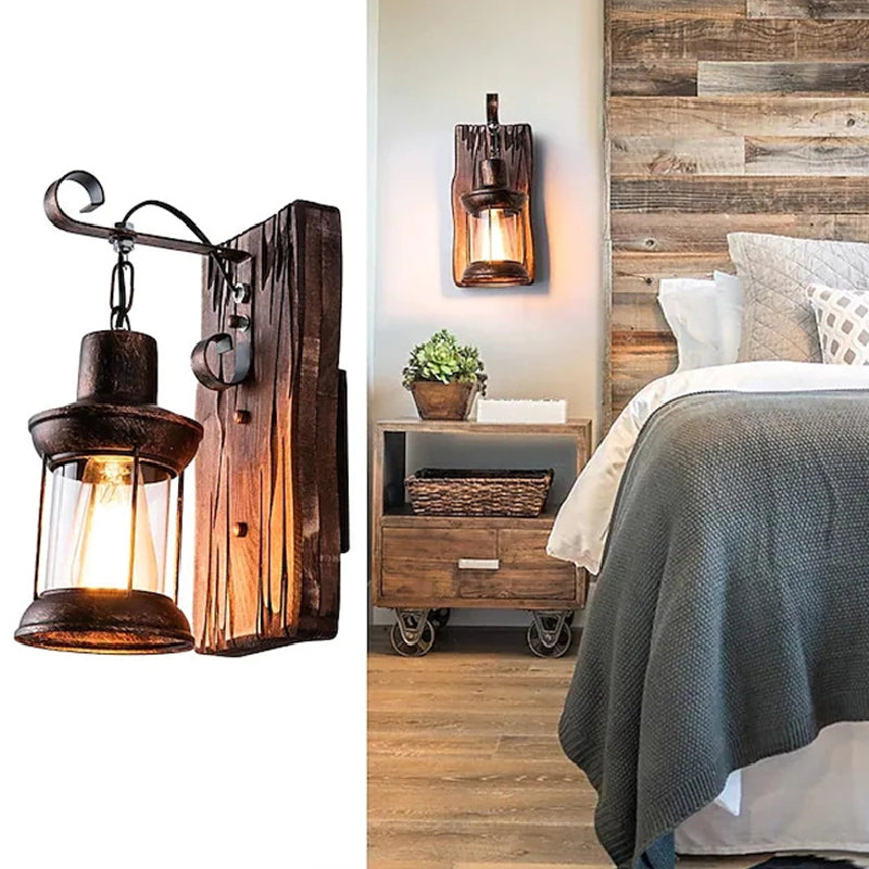 Industrial Style Vanity Light Cylinder Shape Vanity Lamp for Shower Room