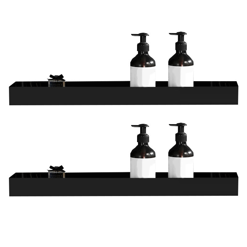 Contemporary Stainless Steel Bath Shelf 2-Piece Bathroom Accessory Set
