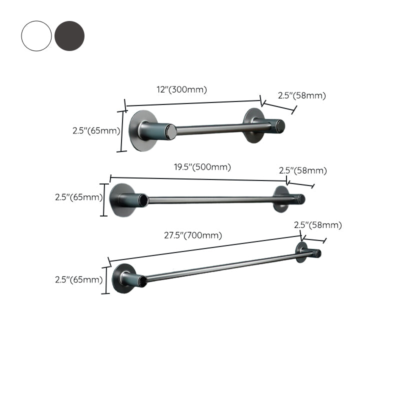 2-Piece Modern Bathroom Accessory Set Metal Slipper Rack/Towel Bar