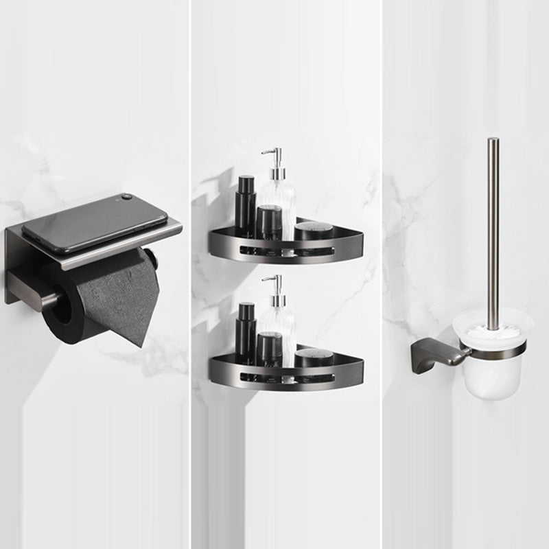 Modern Bathroom Accessories Hardware Set Grey Bathroom Accessory Kit