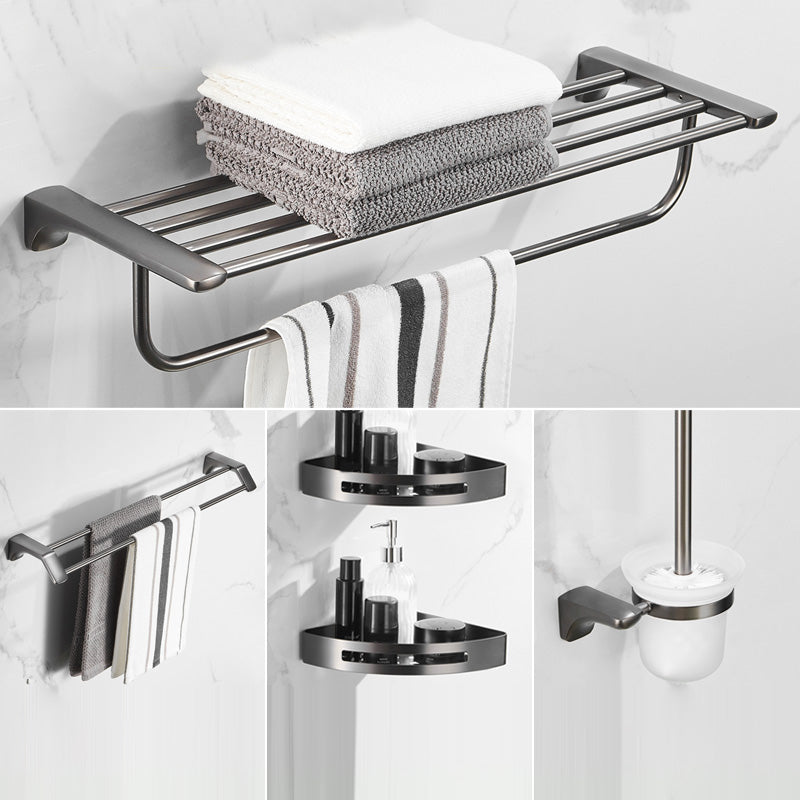 Modern Bathroom Accessories Hardware Set Grey Bathroom Accessory Kit