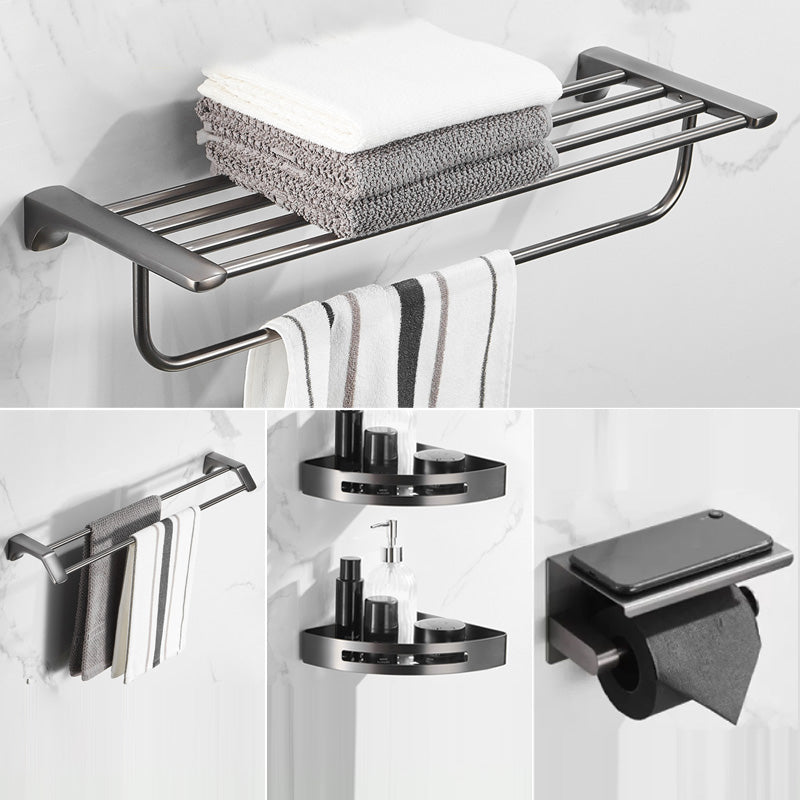 Modern Bathroom Accessories Hardware Set Grey Bathroom Accessory Kit