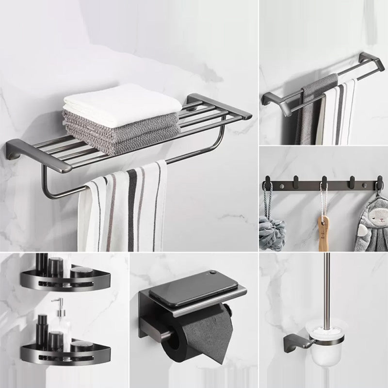 Modern Bathroom Accessories Hardware Set Grey Bathroom Accessory Kit