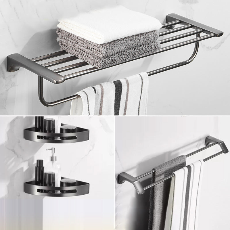 Modern Bathroom Accessories Hardware Set Grey Bathroom Accessory Kit