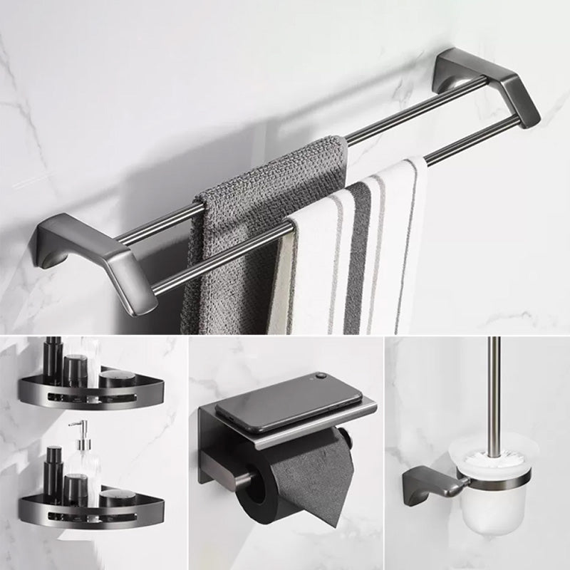 Modern Bathroom Accessories Hardware Set Grey Bathroom Accessory Kit