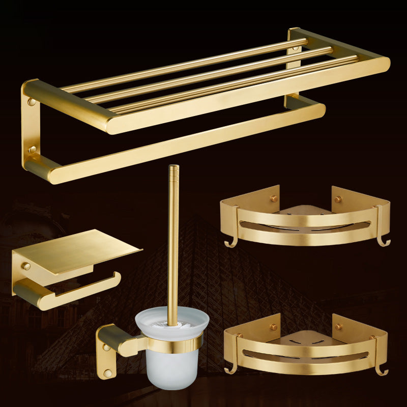Traditional Bathroom Accessories Hardware Set Gold Bathroom Accessory Kit