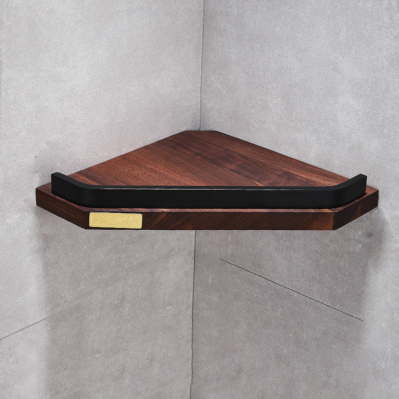 Metal Bathroom Accessory Set Walnut Brown Bathroom Hardware Set