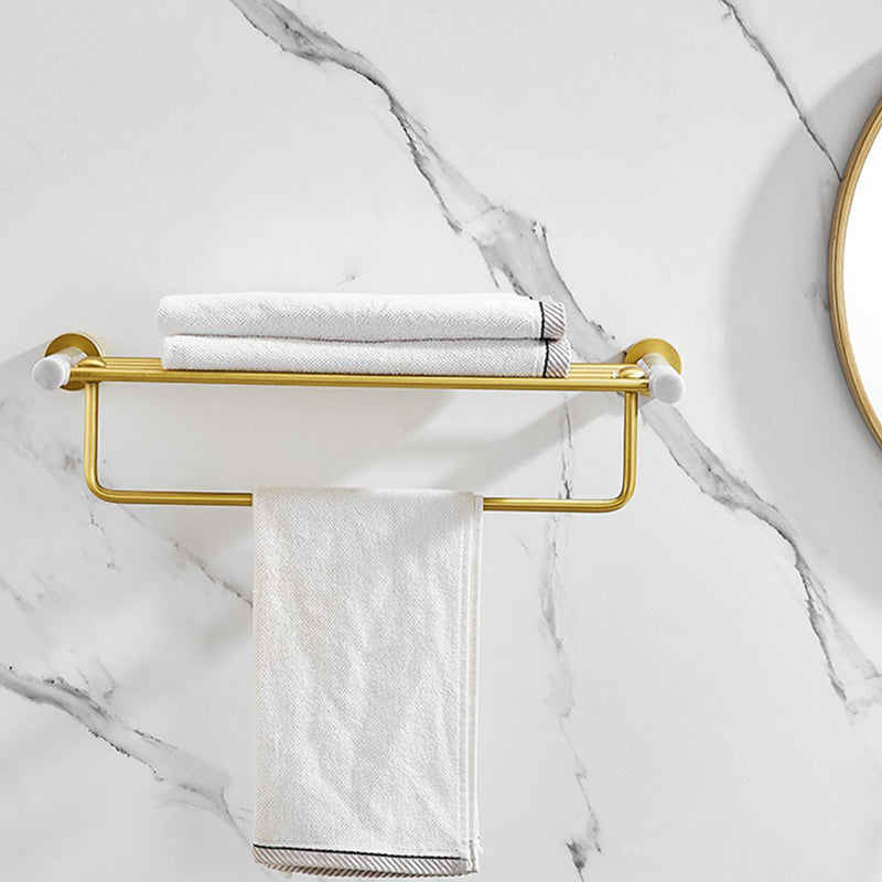 7 Piece Bathroom Accessory Set Marble and Metal Bathroom Hardware