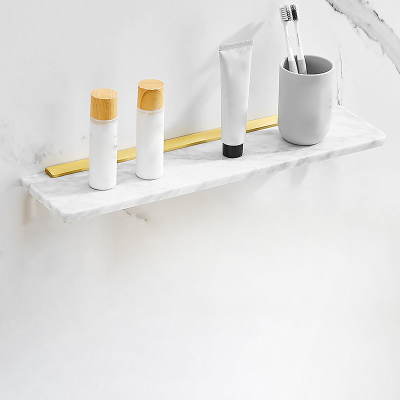 7 Piece Bathroom Accessory Set Marble and Metal Bathroom Hardware