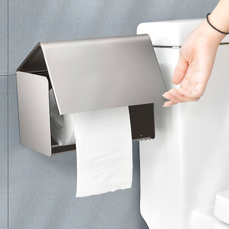 Contemporary Metal 5 - Piece Bathroom Accessory Set with Bath Shelf