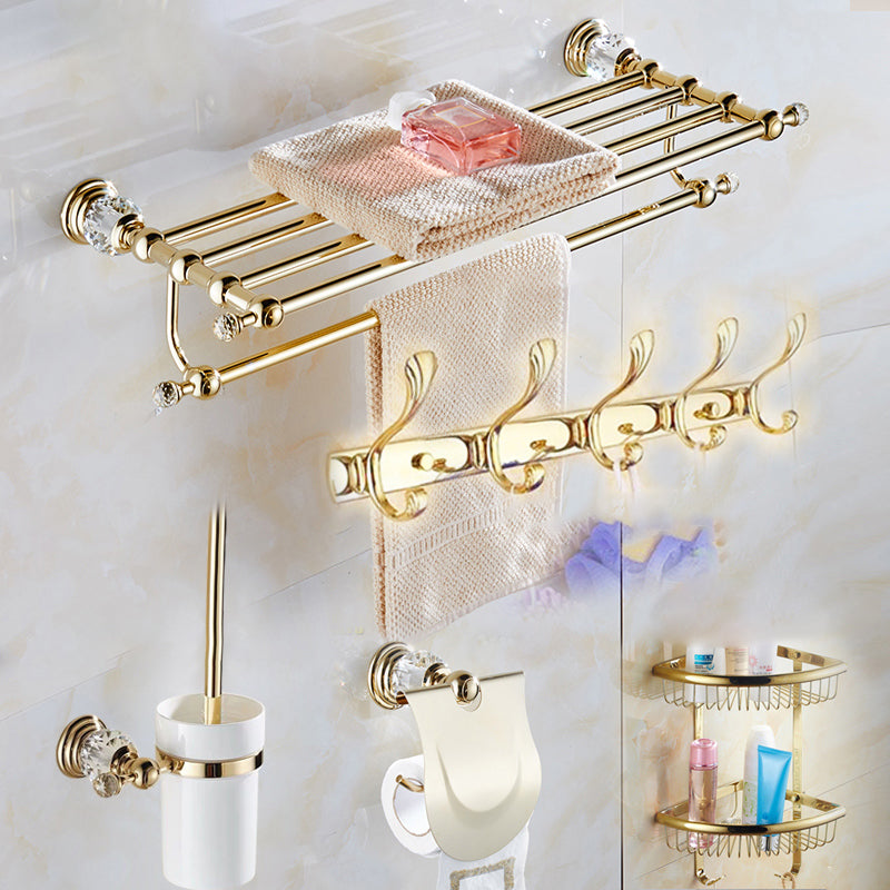 Traditional Brass Metal Bathroom Accessory As Individual Or As a Set