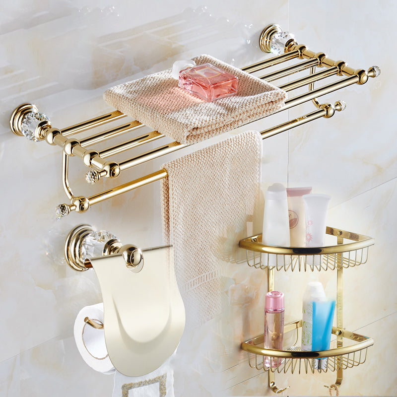 Traditional Brass Metal Bathroom Accessory As Individual Or As a Set