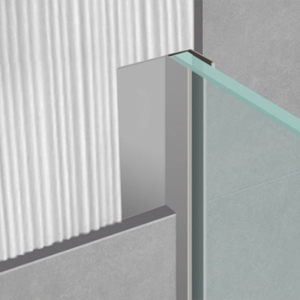 Black Semi Frameless Glass Shower Door Hinged Shower Bath Door