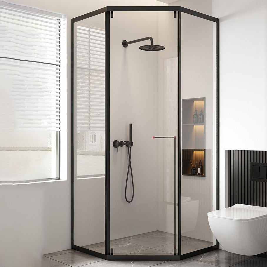 Full Frame Single Sliding Shower Door Clear Glass Shower Door