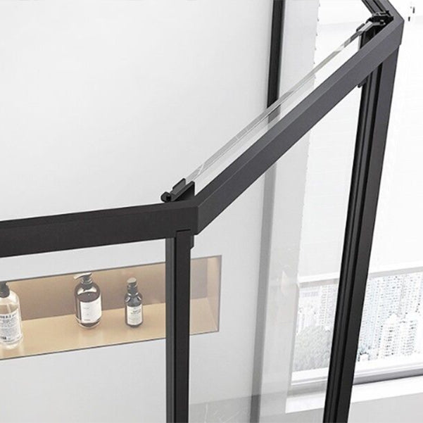 Full Frame Single Sliding Shower Door Clear Glass Shower Door