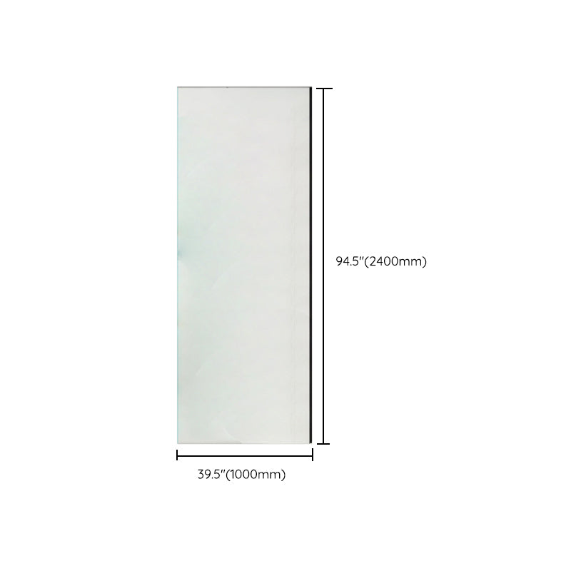 Modern Transparent Fixed Glass Panel Single Fixed Shower Screen