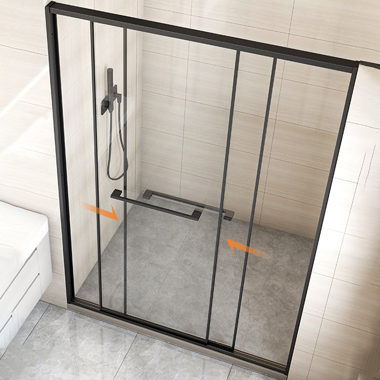 Bypass Shower Bath Door Full Frame Tempered Glass Shower Door