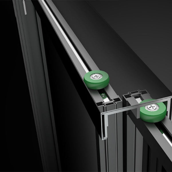 Bypass Shower Bath Door Full Frame Tempered Glass Shower Door