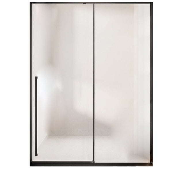 Semi Frameless Single Sliding Shower Door Tempered Glass Shower Door