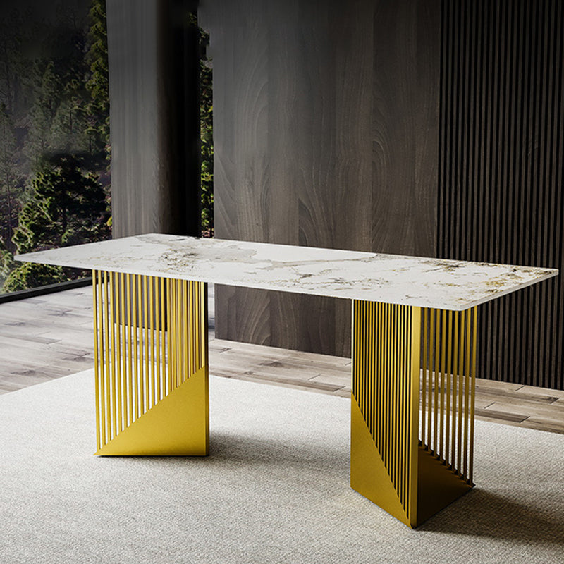 Metal Dinette Set with Gray Chairs 1/2/4/7 Pcs Glam Dining Table Set