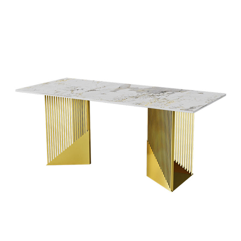 Metal Dinette Set with Gray Chairs 1/2/4/7 Pcs Glam Dining Table Set