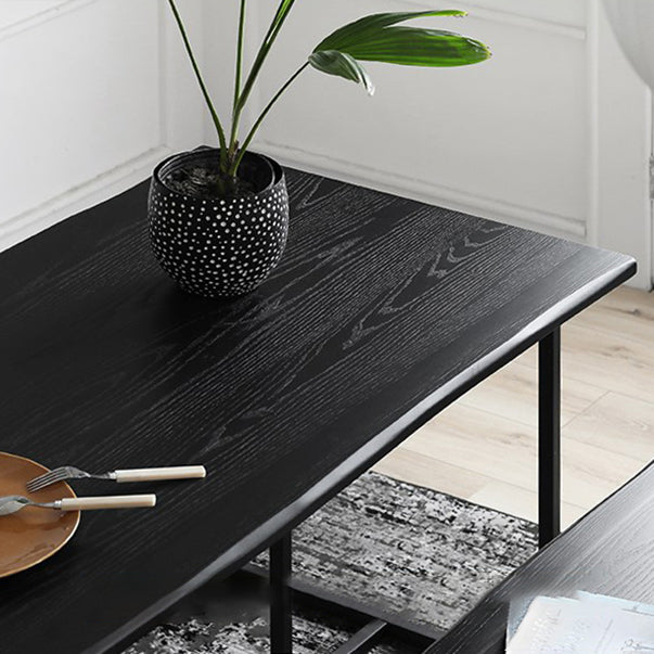 Modern Rectangle Wood Dining Table 1/2 Pieces Dining Set for Dining Room