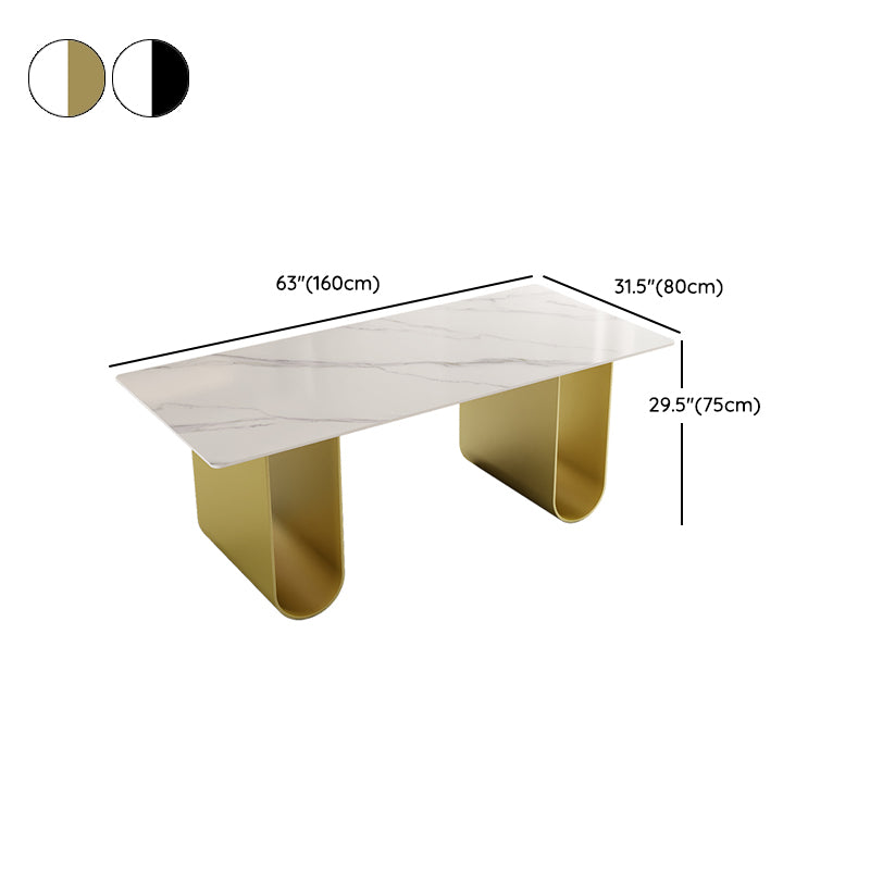 Nordic Rectangle Stone Dining Table 1/5 Pieces Dining Set for Dining Room