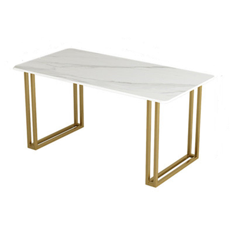 Nordic Rectangle Stone Dining Table 1/5/7 Pieces Dining Set for Dining Room