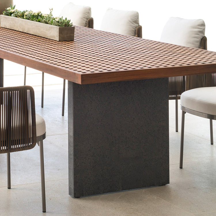 1/9 Pieces Dining Table Set Boho Rectangular Patio Dining Sets