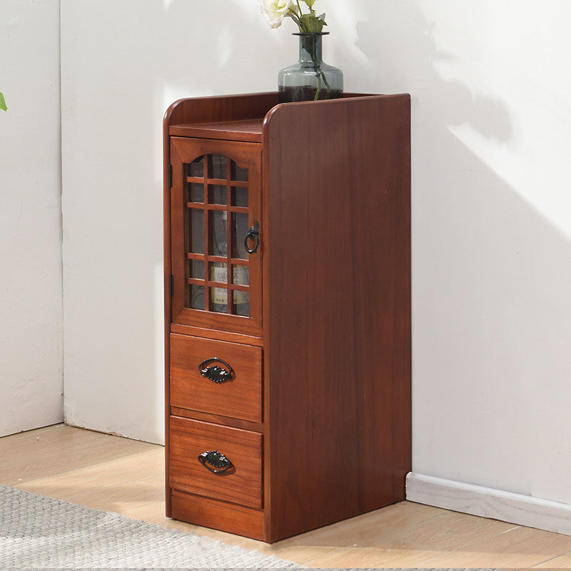 Ultra Modern Display Stand Solid Wood Buffet Cabinet with Drawers for Dining Room