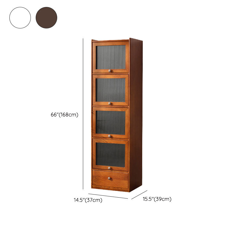 Ultra Modern Display Stand Solid Wood Buffet Cabinet with Drawers for Dining Room