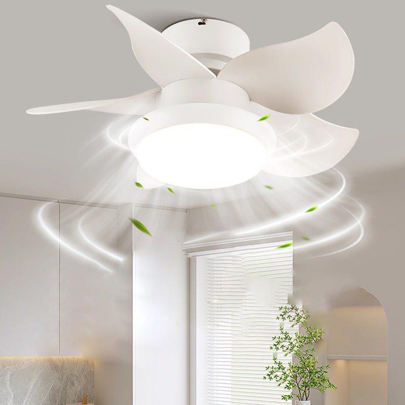 Metal Fan Shape Ceiling Fan Kid Style Single-Light Ceiling Fans Fixtures