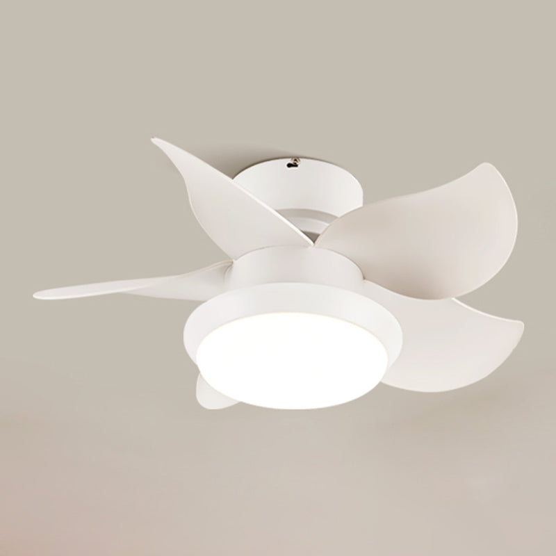 Metal Fan Shape Ceiling Fan Kid Style Single-Light Ceiling Fans Fixtures