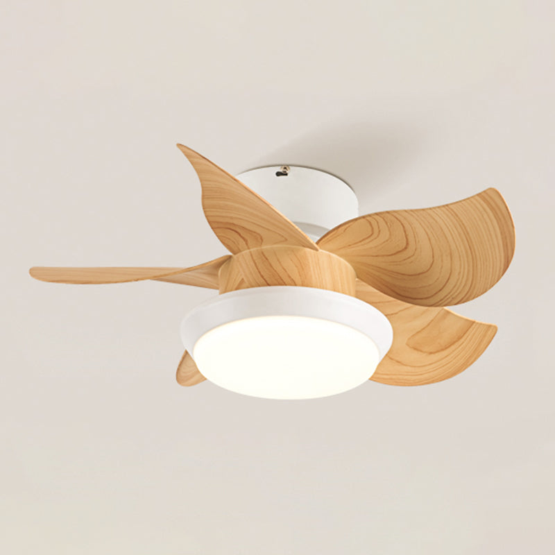 Metal Fan Shape Ceiling Fan Kid Style Single-Light Ceiling Fans Fixtures