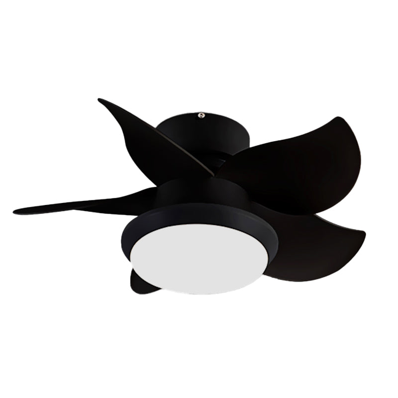 Metal Fan Shape Ceiling Fan Kid Style Single-Light Ceiling Fans Fixtures