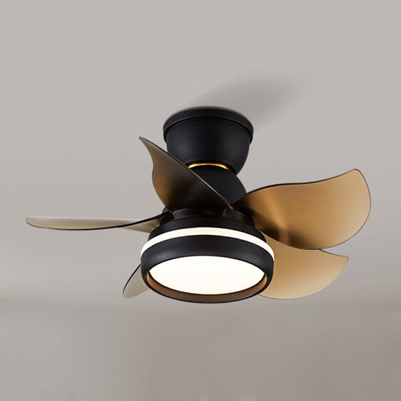 Metal Fan Shape Ceiling Fan Kid Style Single-Light Ceiling Fans Fixtures