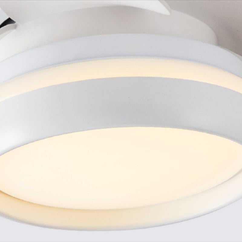 Metal Fan Shape Ceiling Fan Kid Style Single-Light Ceiling Fans Fixtures