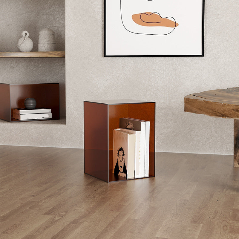 Modern Style Closed Back Bookshelf Acrylic Bookcase for Study Room