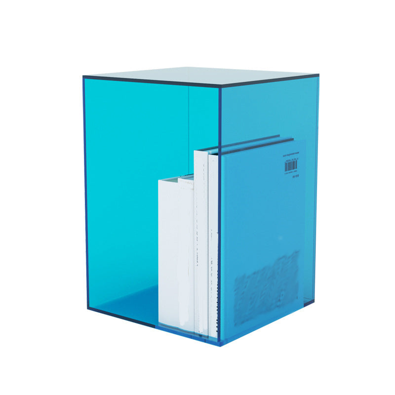 Modern Style Closed Back Bookshelf Acrylic Bookcase for Study Room