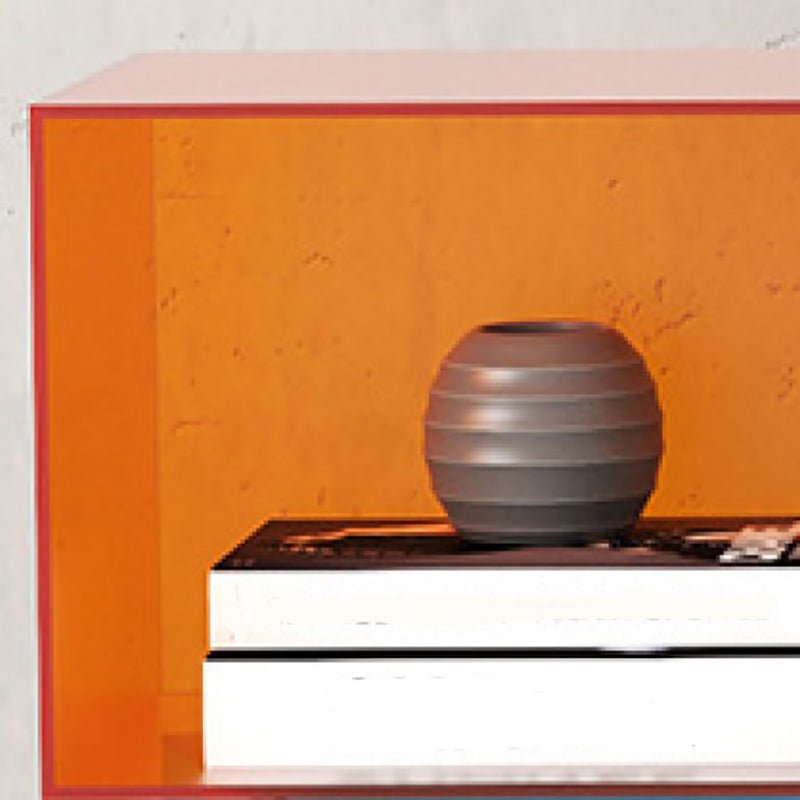 Modern Style Closed Back Bookshelf Acrylic Bookcase for Study Room