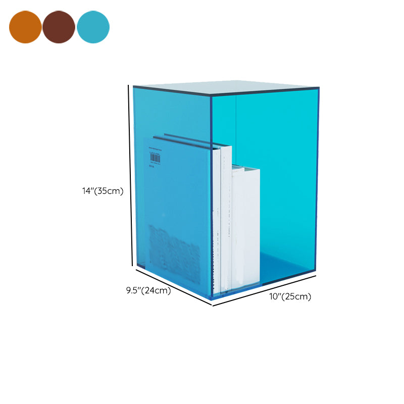 Modern Style Closed Back Bookshelf Acrylic Bookcase for Study Room