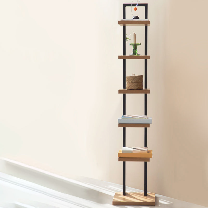 Contemporary Bookshelf Standard Engineered Wood Open Back Bookcase