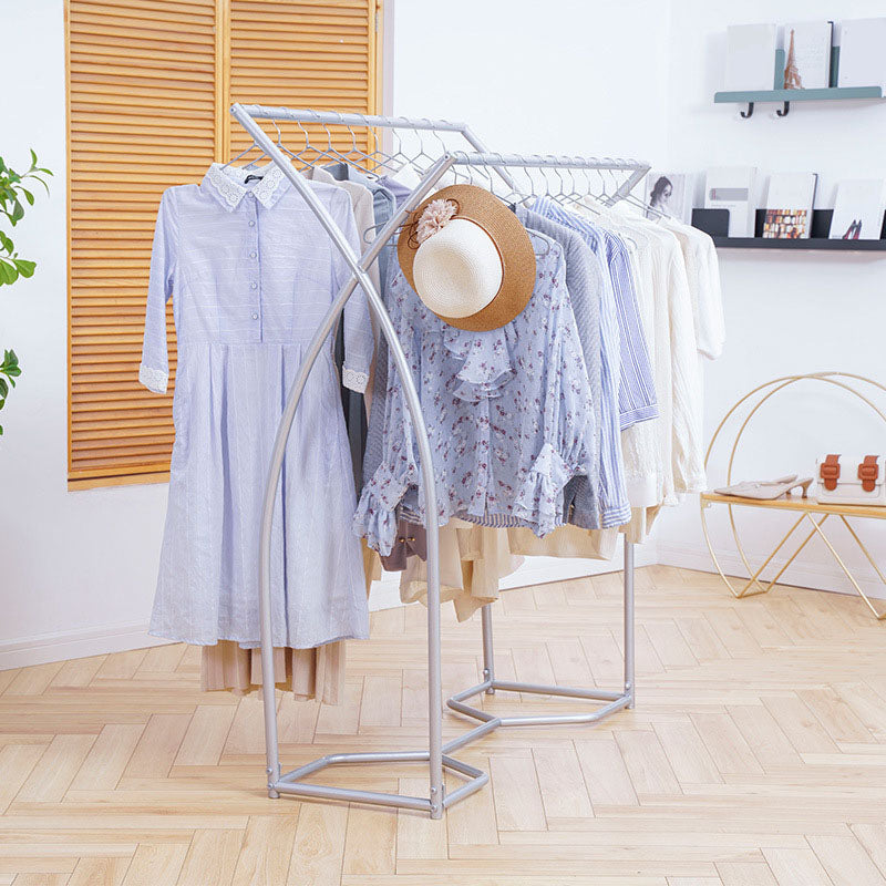 Gorgeous Coat Hanger Stand Solid Color Metal Coat Rack for Living Room