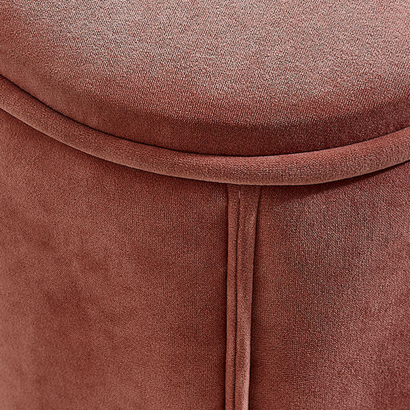 Solid Color Fabric Standard Stool Modern Simple Heart-Shaped Upholstered Footstool