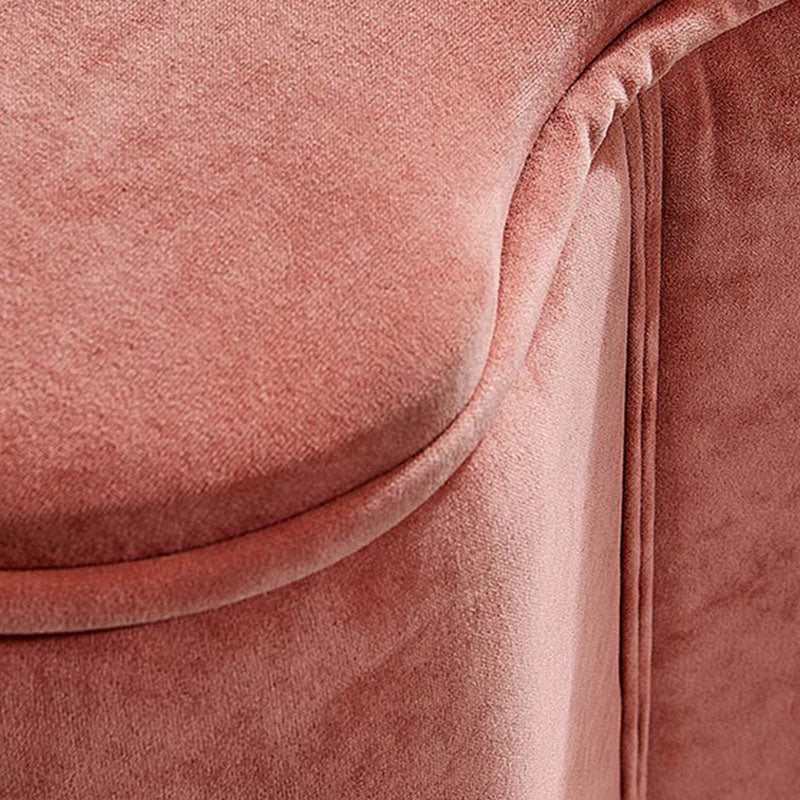 Solid Color Fabric Standard Stool Modern Simple Heart-Shaped Upholstered Footstool