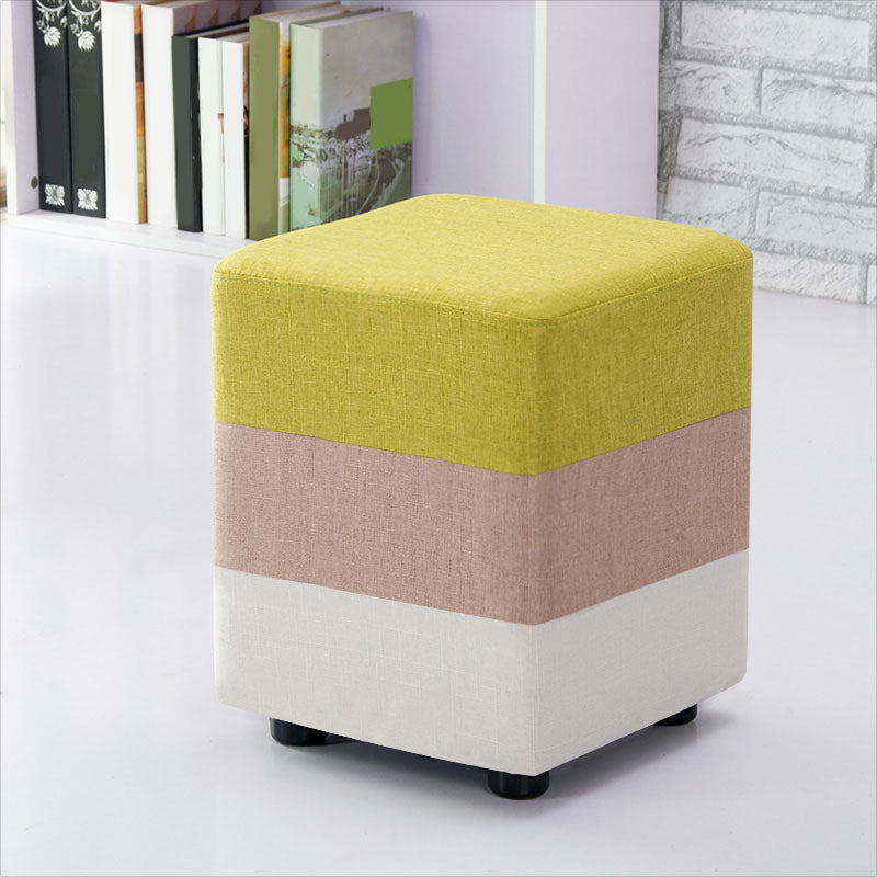 Fabric Standard Stool Contemporary Simple Upholstered Ottoman