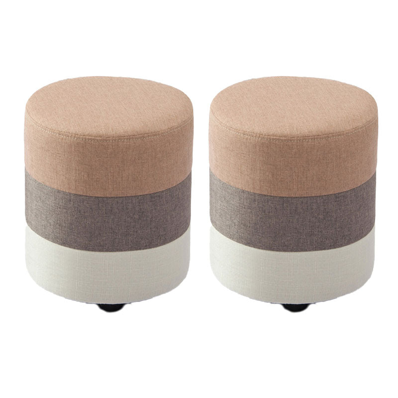Fabric Standard Stool Contemporary Simple Upholstered Ottoman