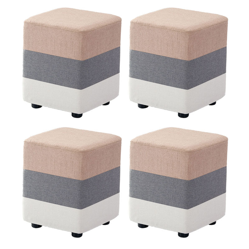 Fabric Standard Stool Contemporary Simple Upholstered Ottoman