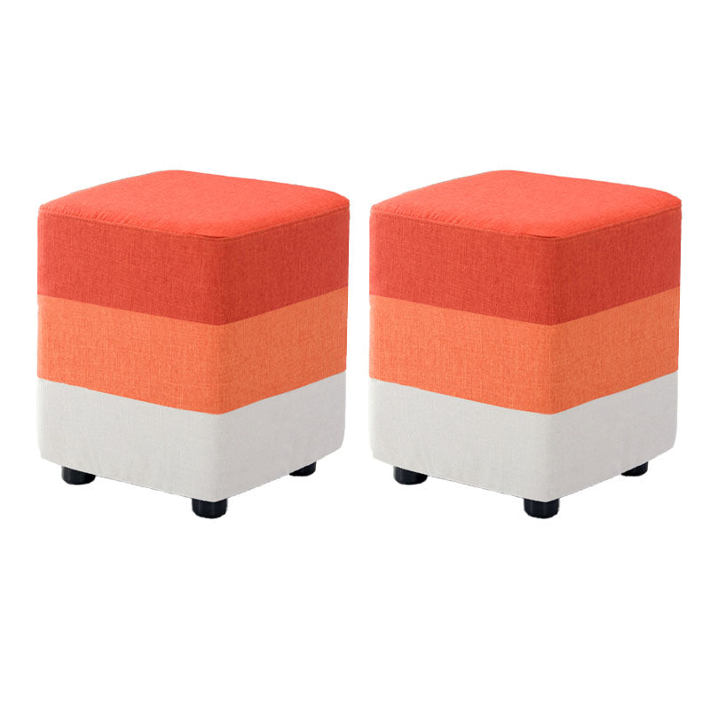Fabric Standard Stool Contemporary Simple Upholstered Ottoman