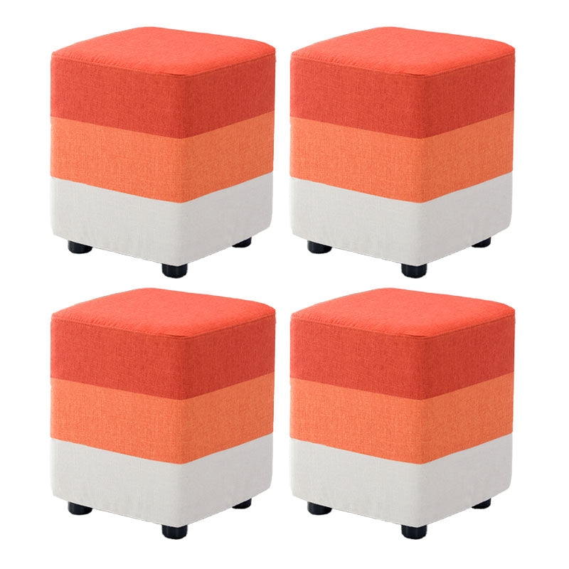 Fabric Standard Stool Contemporary Simple Upholstered Ottoman